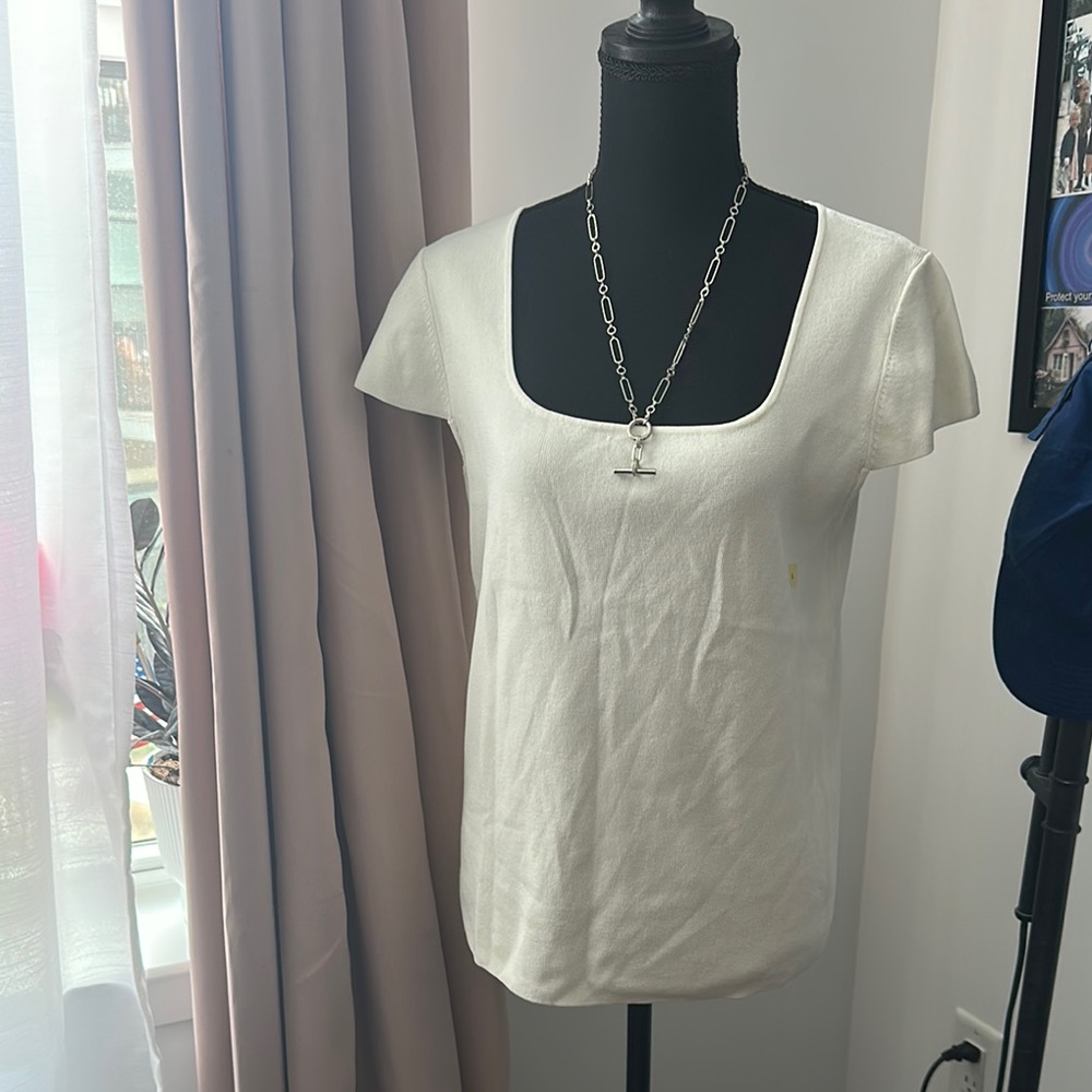 Ann Taylor White Women's Top